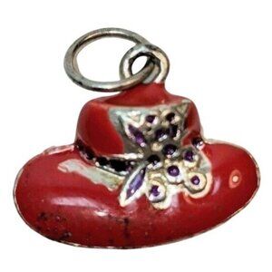 Vintage Red Hat Charm A362